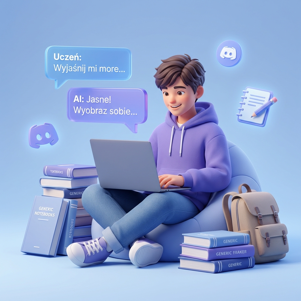 Student learning with AI assistant